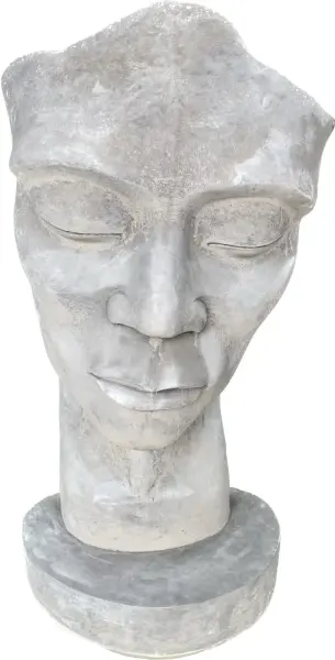 Product image 4 of the product “Dilan - Face looking to the left, 120 cm H | cast stone ”